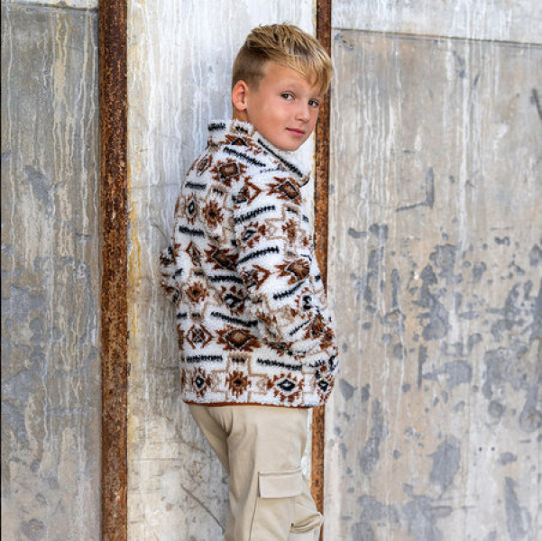 Preview: Teddy Bouclè - Boho - natur - braun